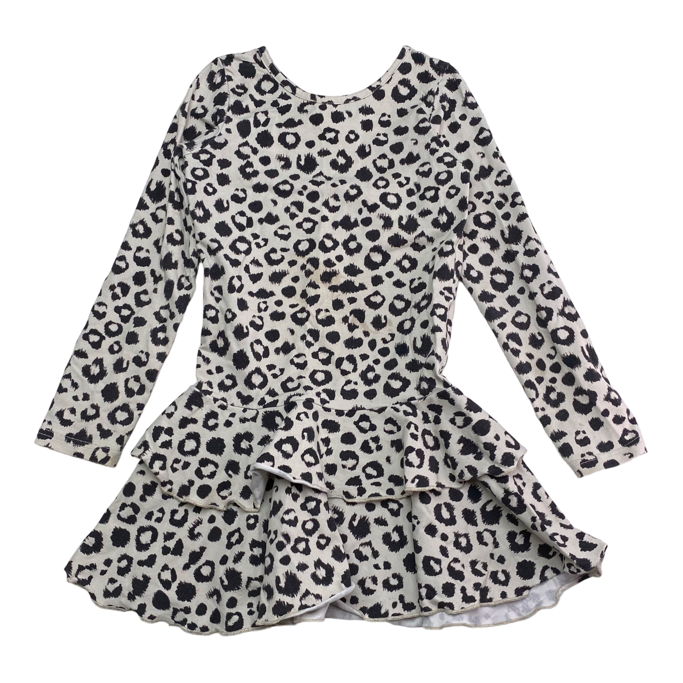 Gugguu frilla dress, cheetah | 116cm