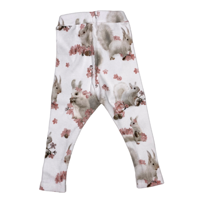 Gugguu rib leggings, squirrel | 68cm