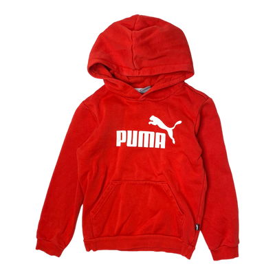 Puma sweat hoodie, red | 128cm