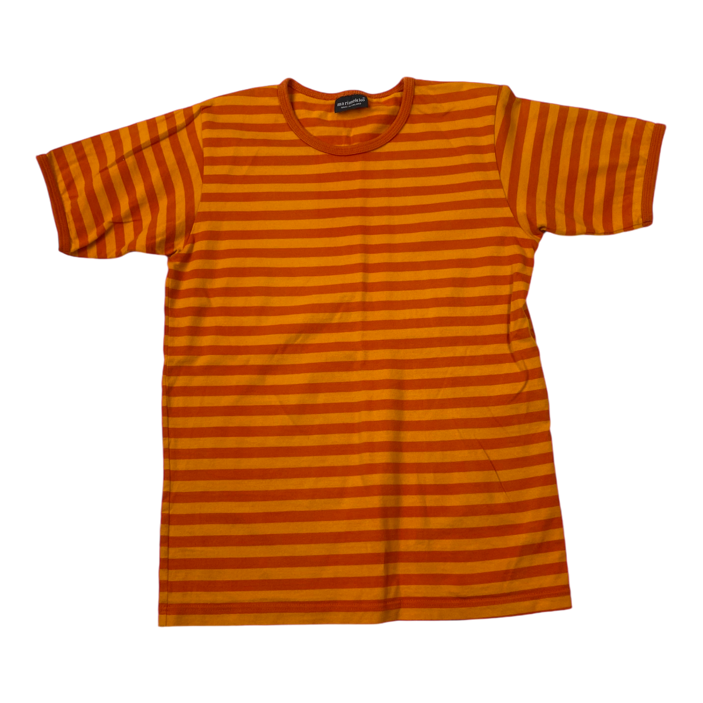 Marimekko stripe t-shirt, orange | 140cm