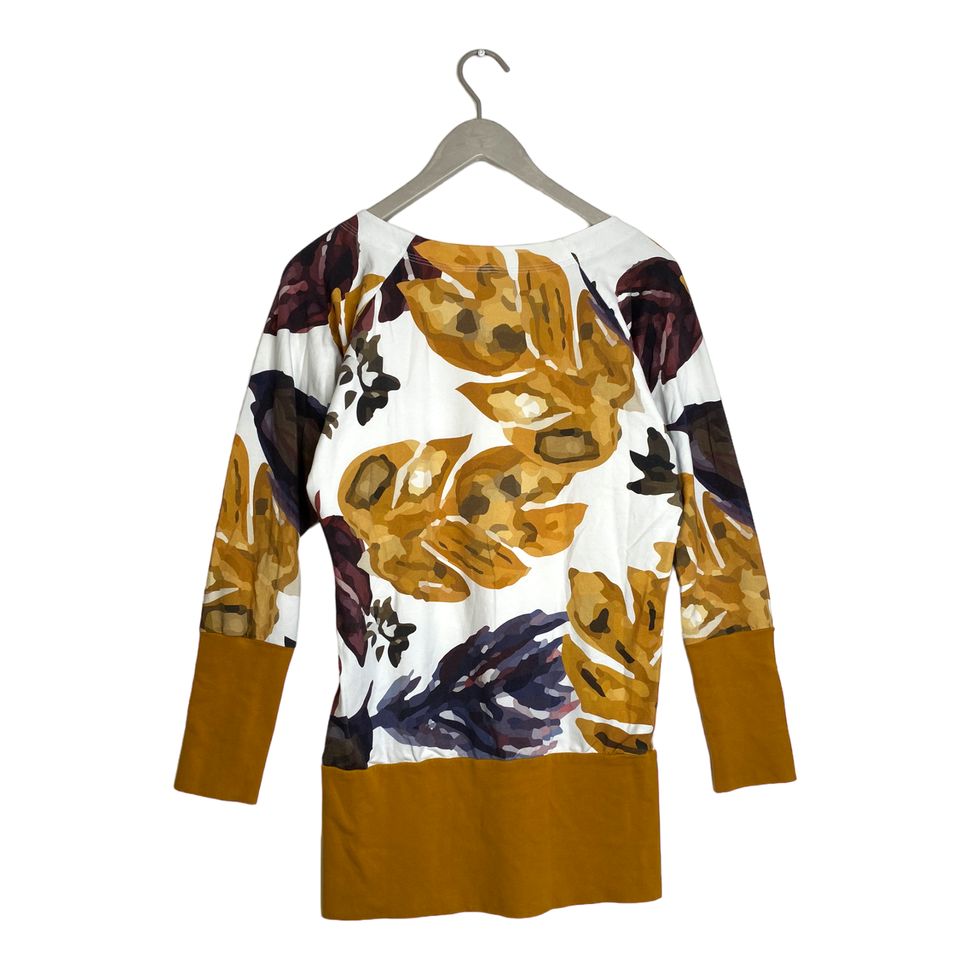 Ommellinen shirt with cuffs, leaves | woman S