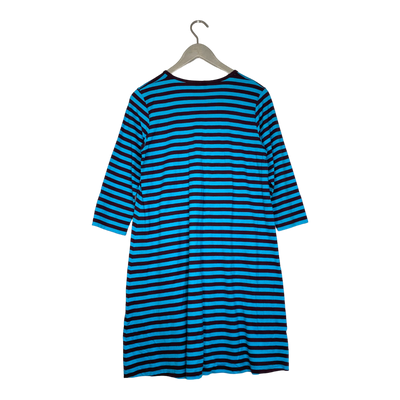 Marimekko stripe dress, blue & brown | woman S