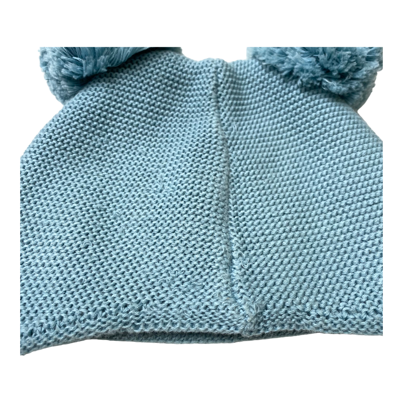 Metsola knitted cotton beanie, bluebird | 2-6m