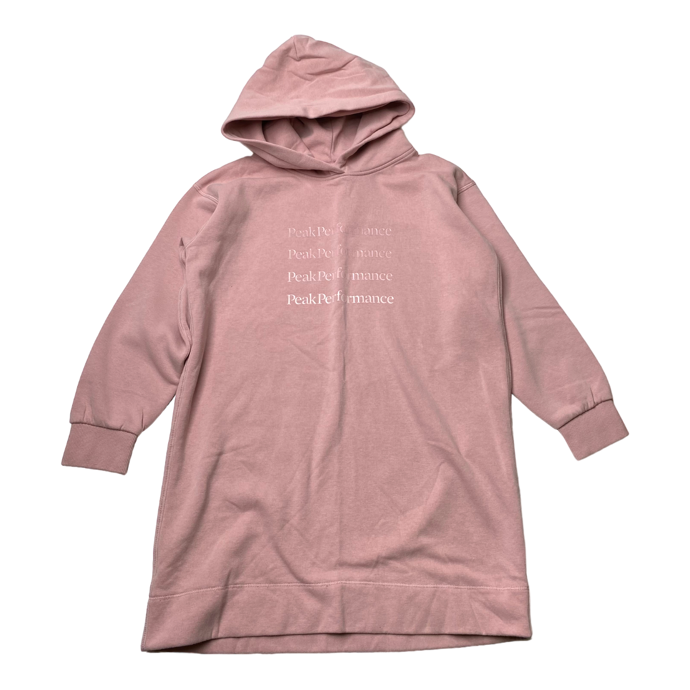 Peak Performance hoodie dress, pink | 130cm