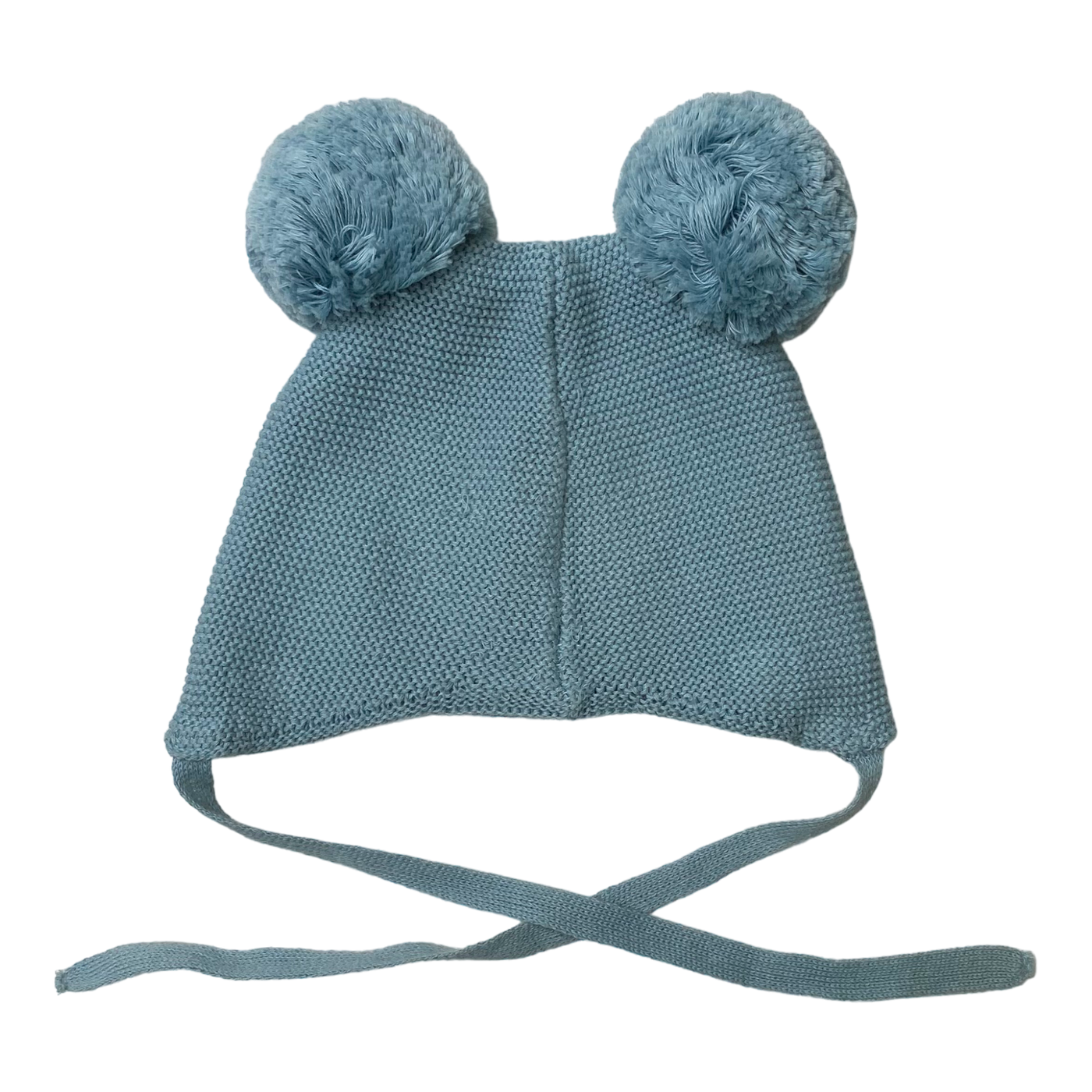 Metsola knitted cotton beanie, bluebird | 2-6m