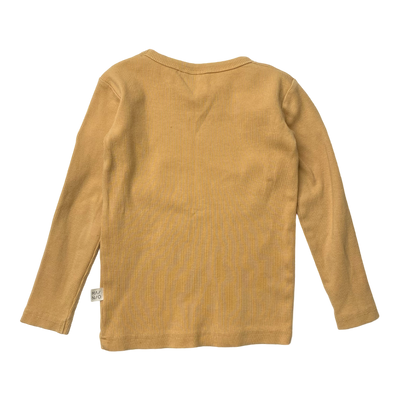 Mainio rib shirt, fox | 98/104cm