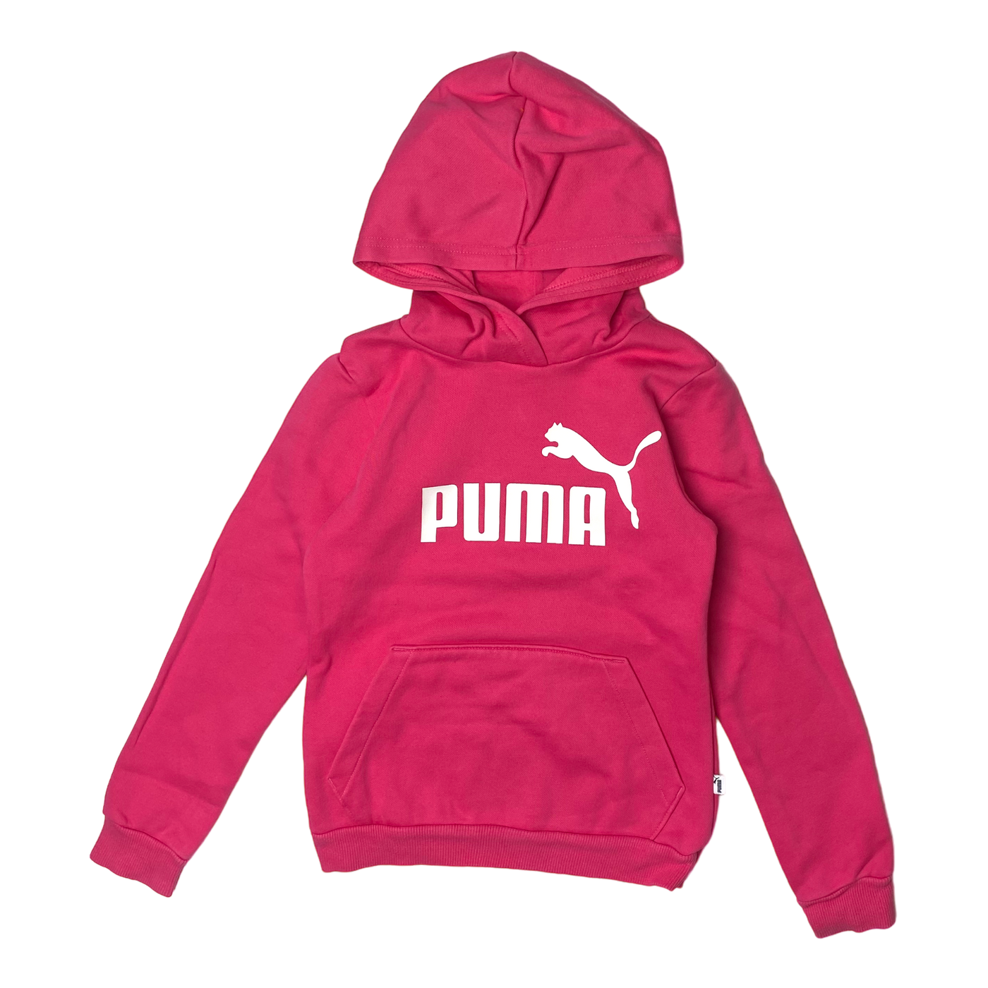 Puma sweat hoodie, deep pink | 140cm