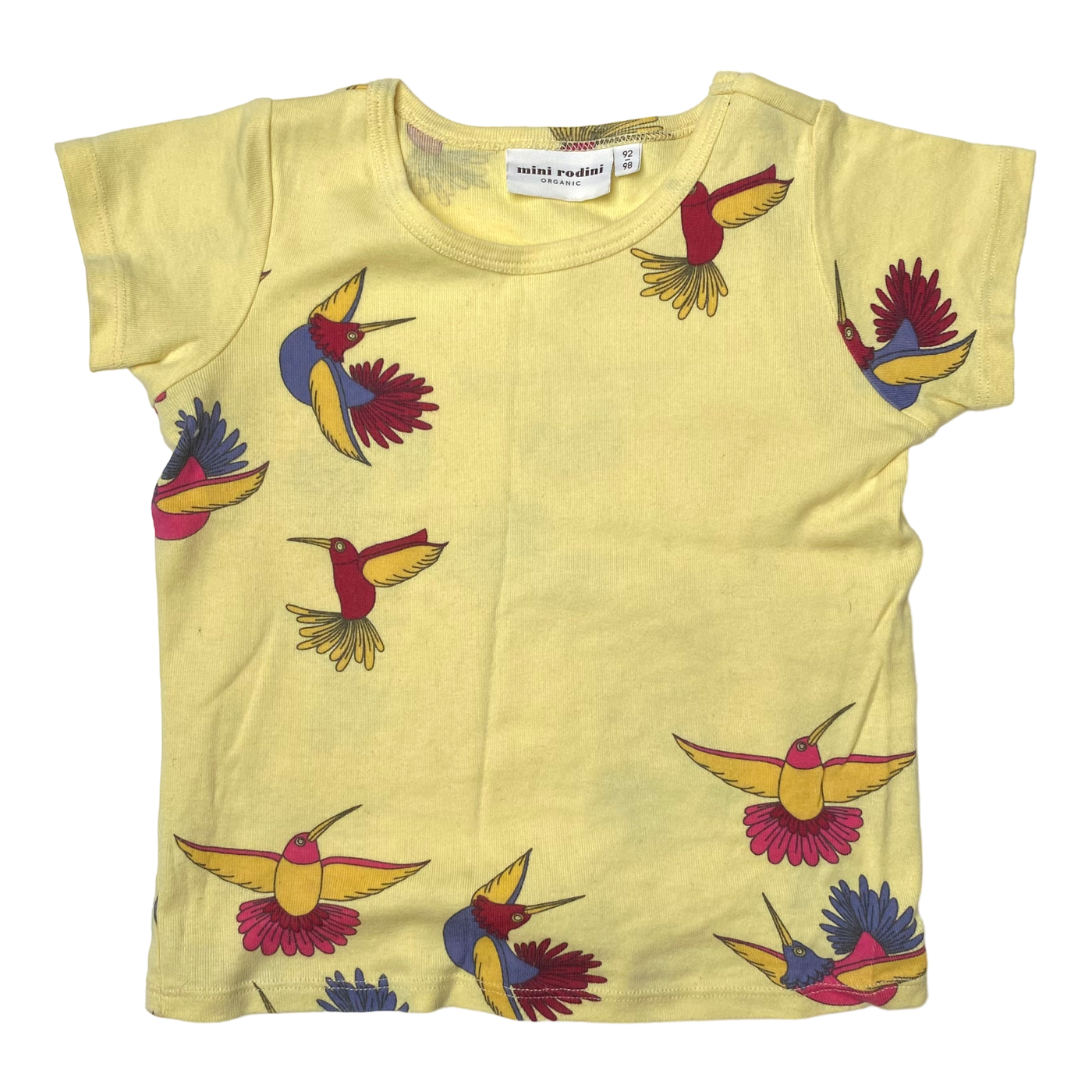 Mini Rodini t-shirt, birds | 92/98cm