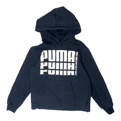 Puma sweat hoodie, black | 140cm