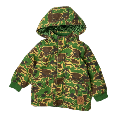 Mini Rodini padded pico jacket, camo | 92/98cm