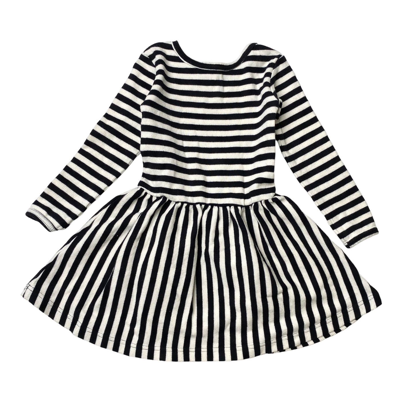 Metsola rib dress, stripes | 86/92cm