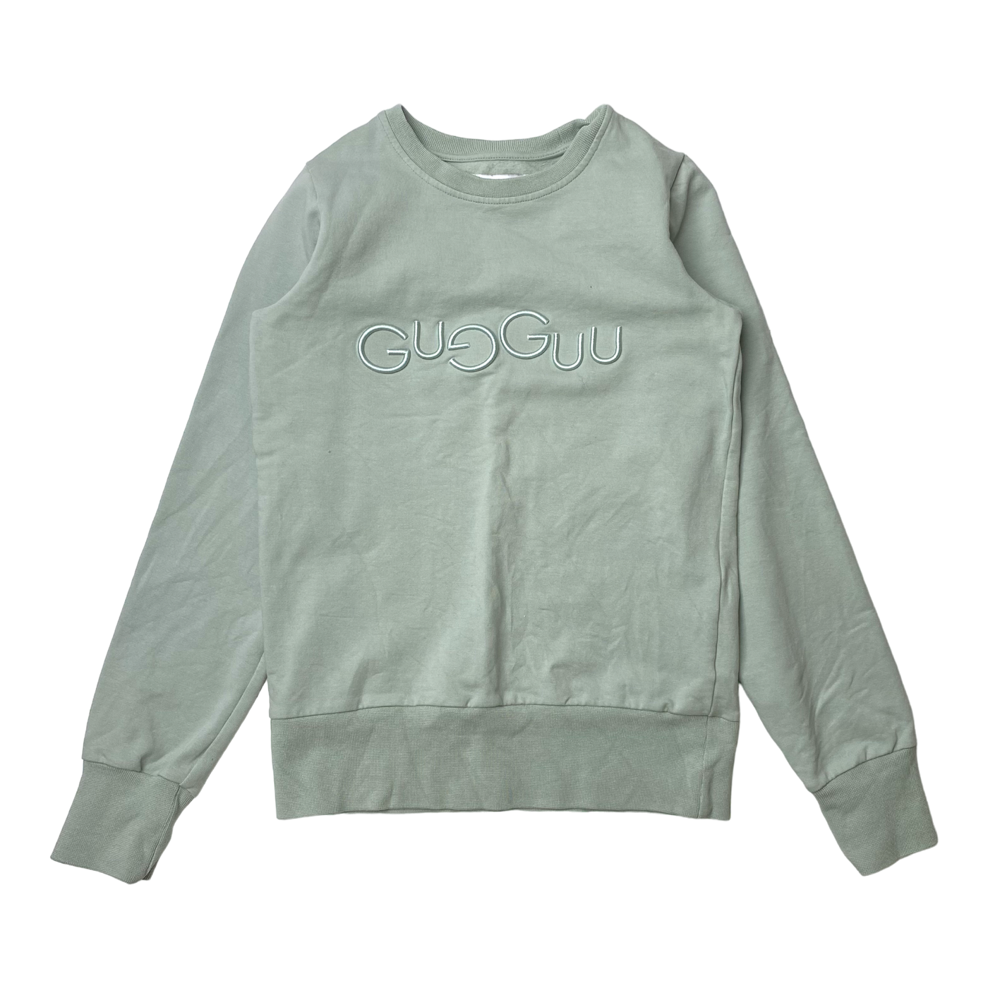 Gugguu logo sweatshirt, tea green | 146cm