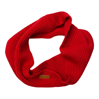 Gugguu merino chunky tube scarf, red | kids