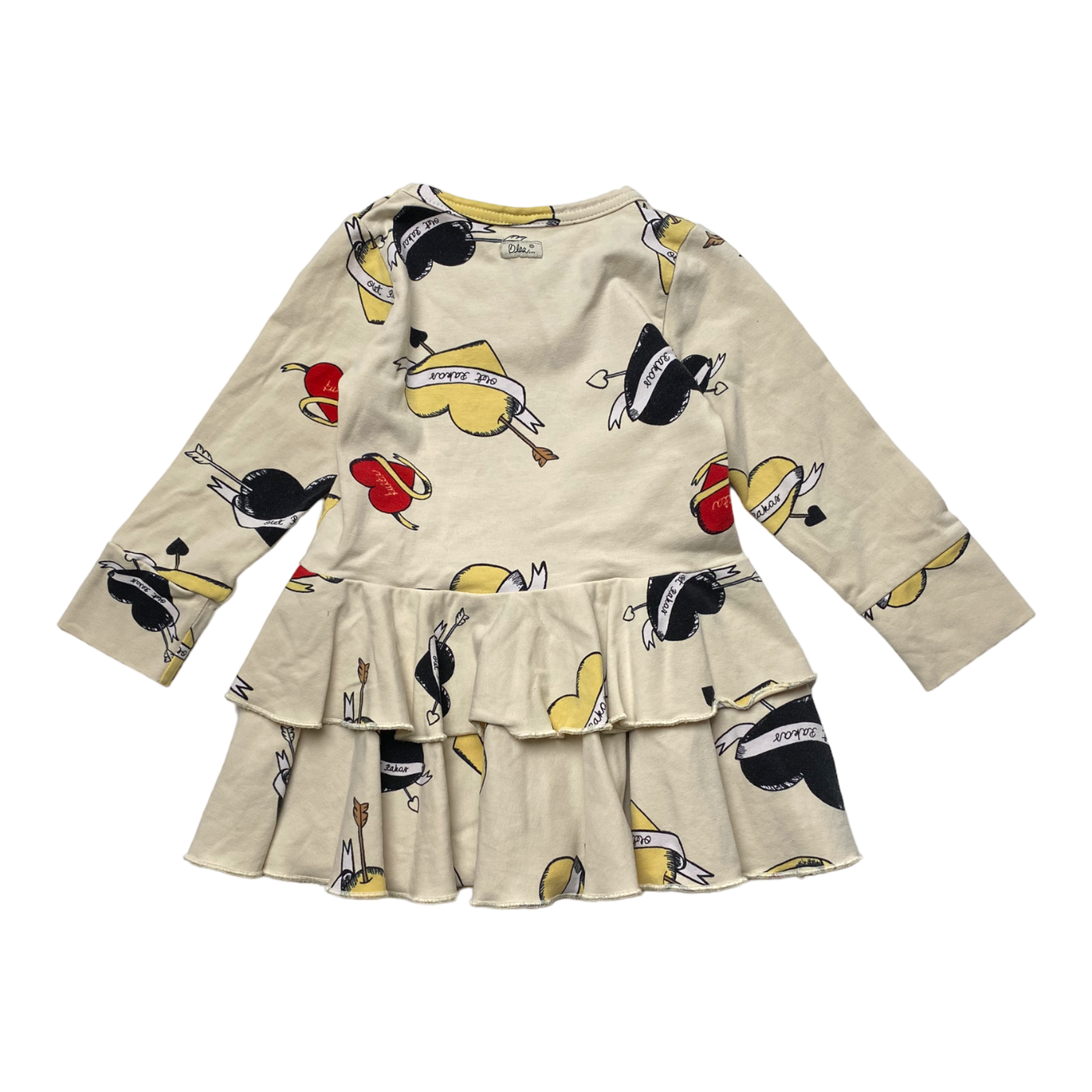 Blaa dress, hearts | 74/80cm