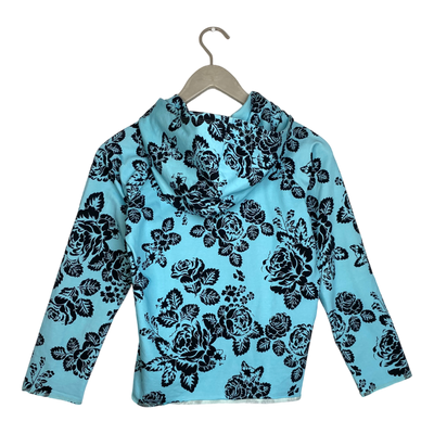 Ommellinen cropped sport hoodie, flower | woman XS