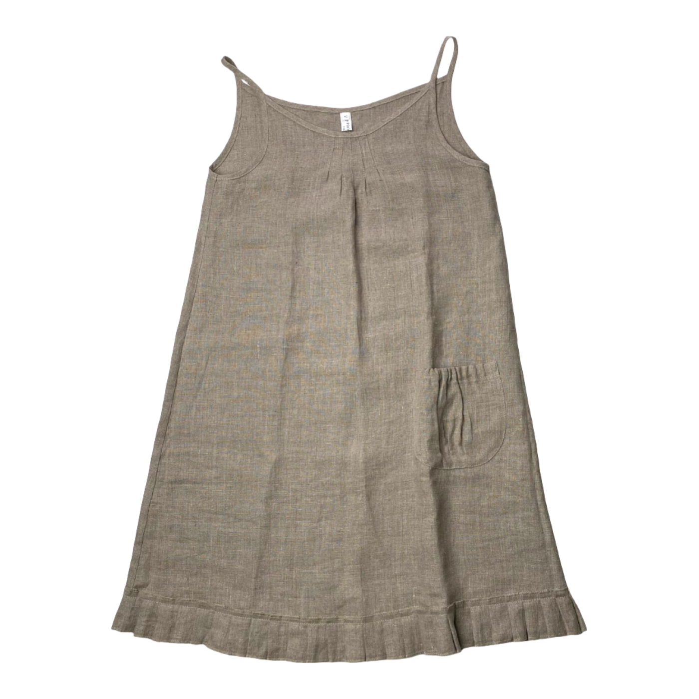 Bypias linen dress, tan | woman XS