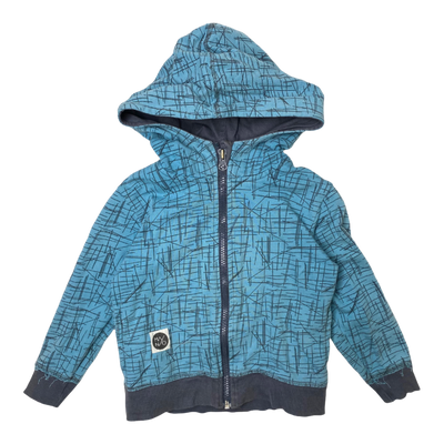 Mainio zipper sweat hoodie, powder blue | 98/104cm