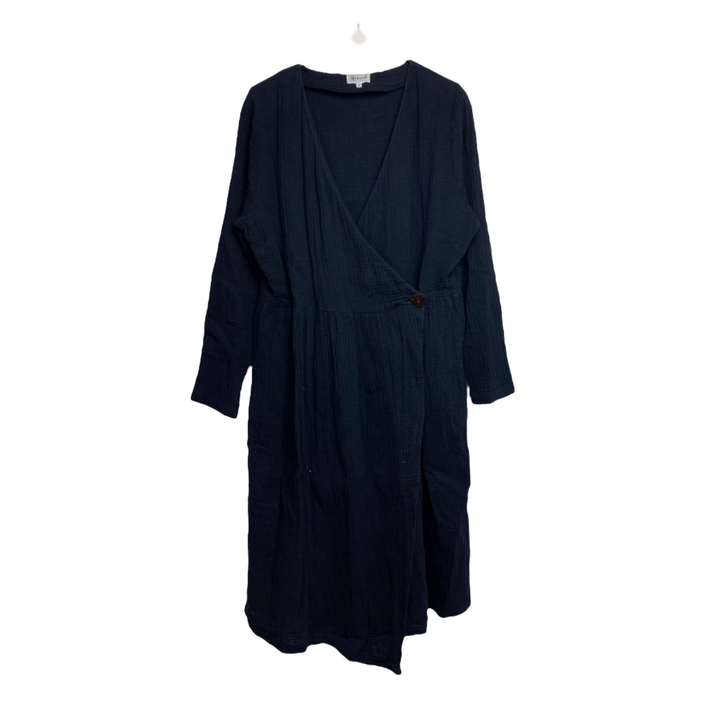 Kaiko muslin wrap dress, black | woman M