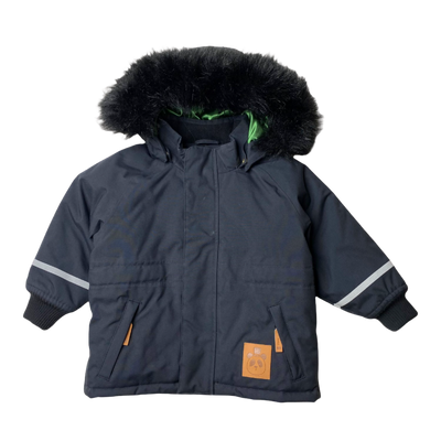 Mini Rodini K2 winter parka, black | 80/86cm