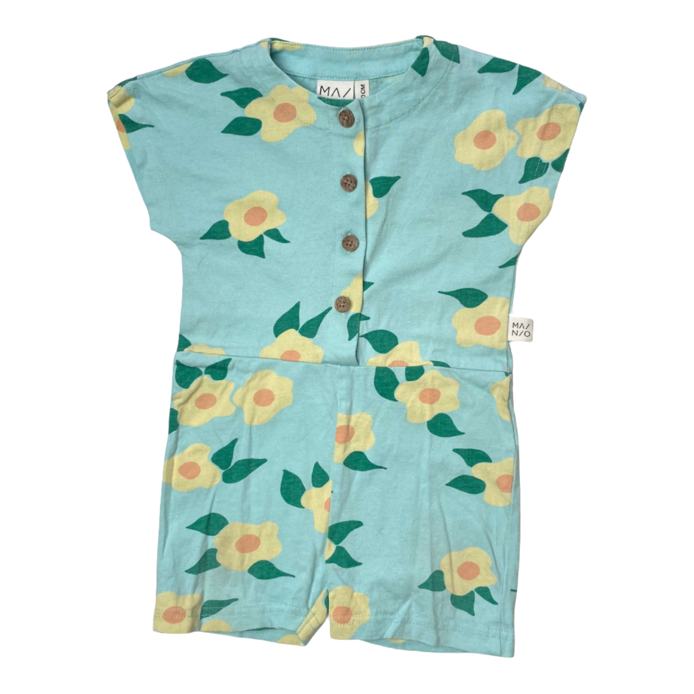 Mainio summer jumpsuit, flowers  | 74/80cm