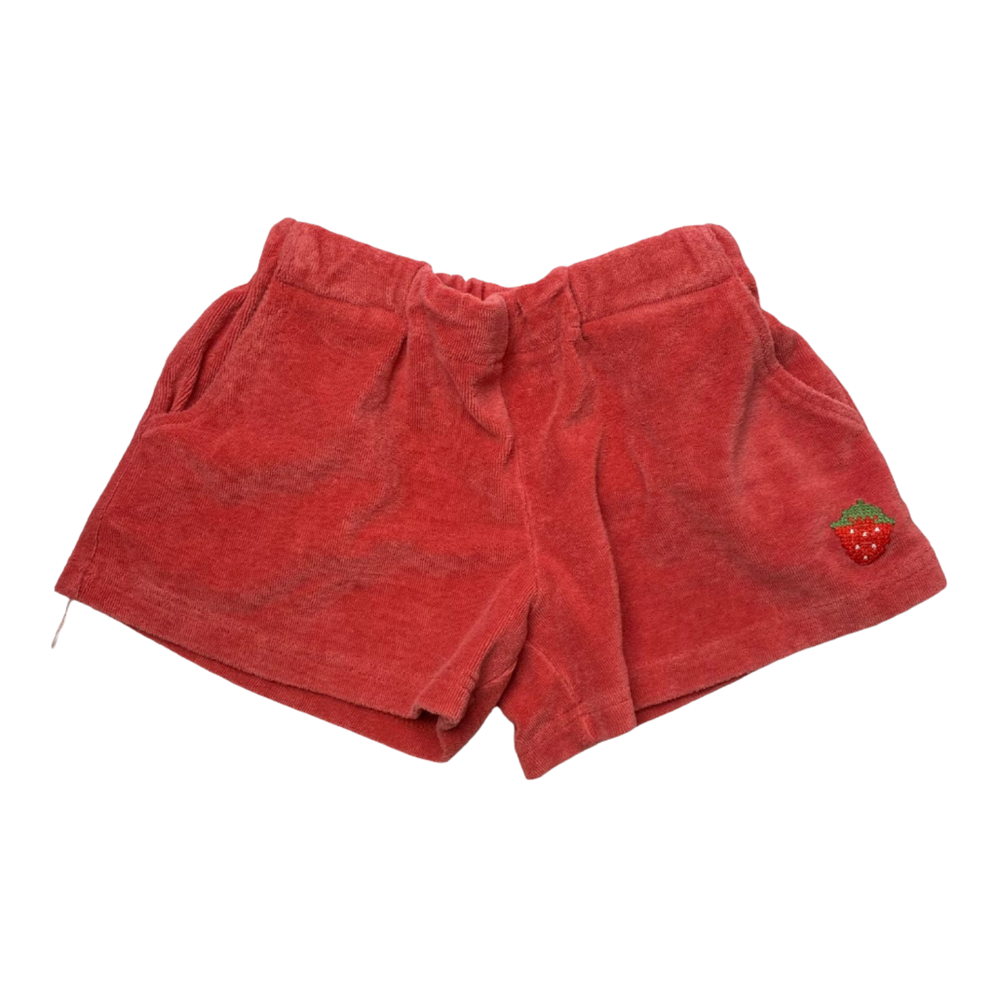 Metsola terry shorts, chili red | 86/92cm