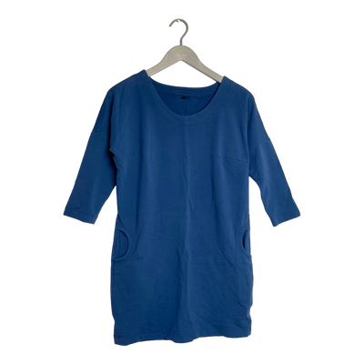 Ommellinen pocket sweat tunic, royal blue | woman S