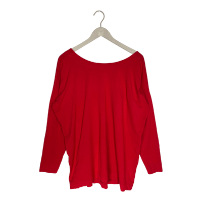 Ommellinen long sleeve shirt, red | woman onesize