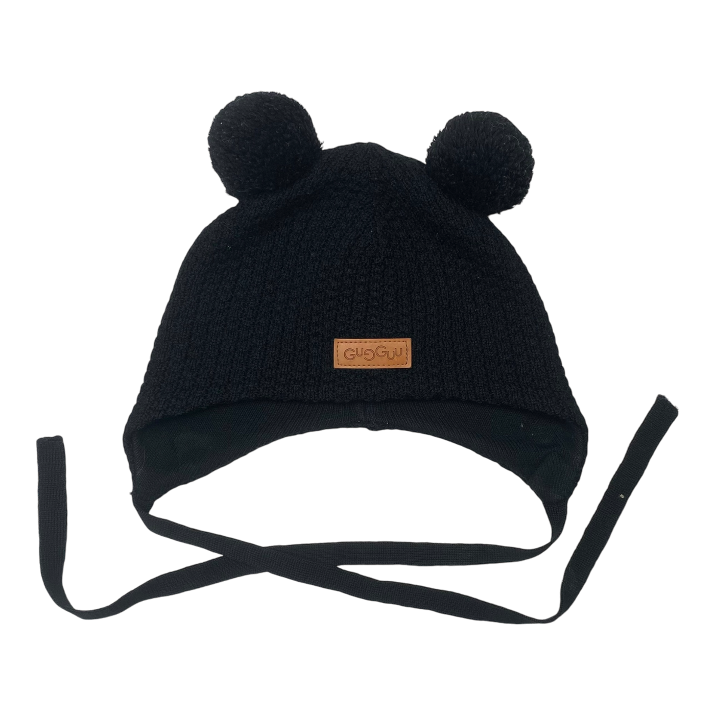 Gugguu merino beanie, black | 42/43cm