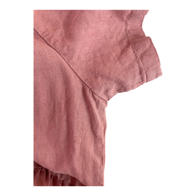 Nakoa linen layered dress, rose | woman L