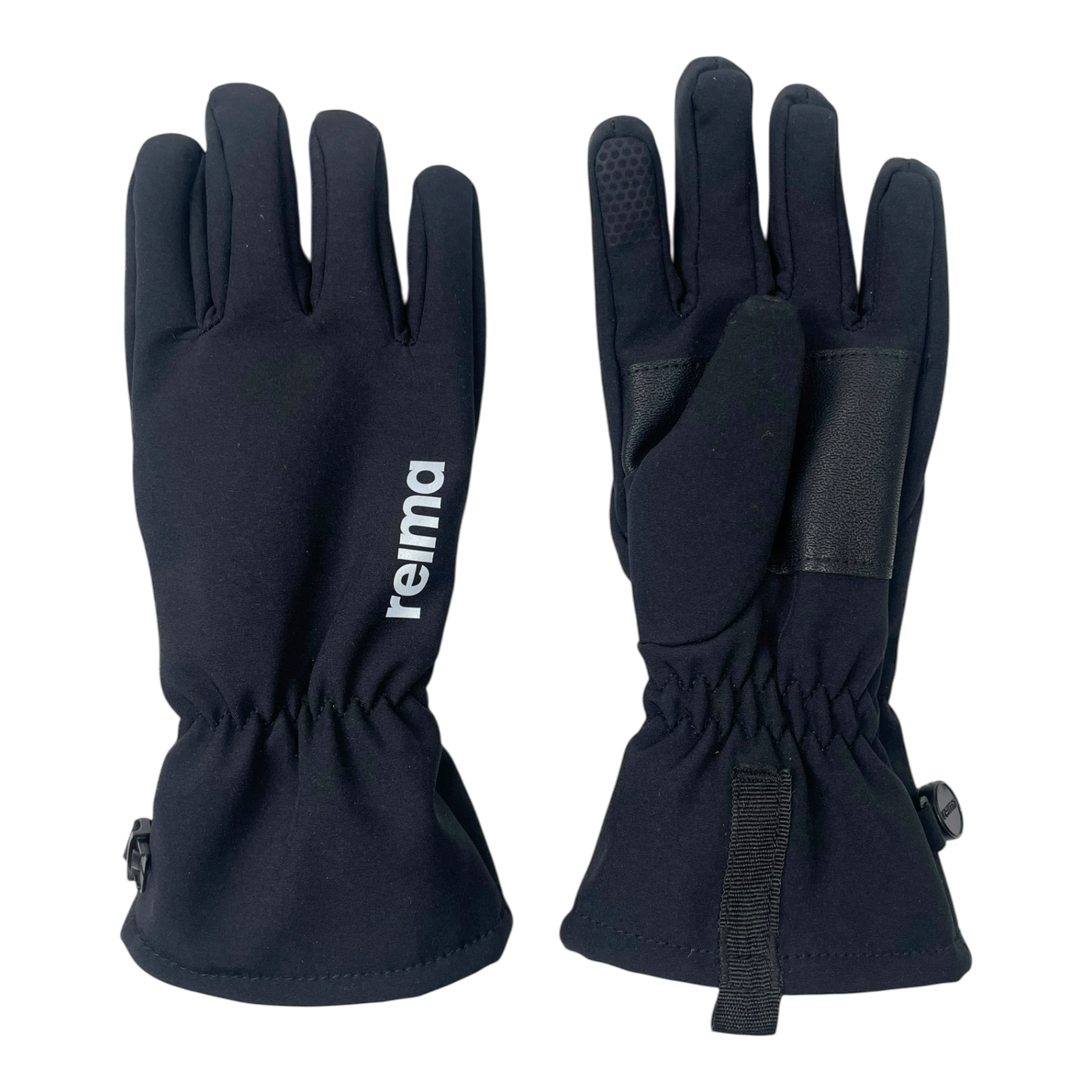 Reima softshell gloves, black | 6-8y