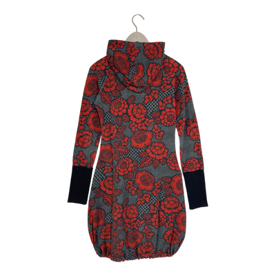 Ommellinen hoodie tunic, flower | woman M