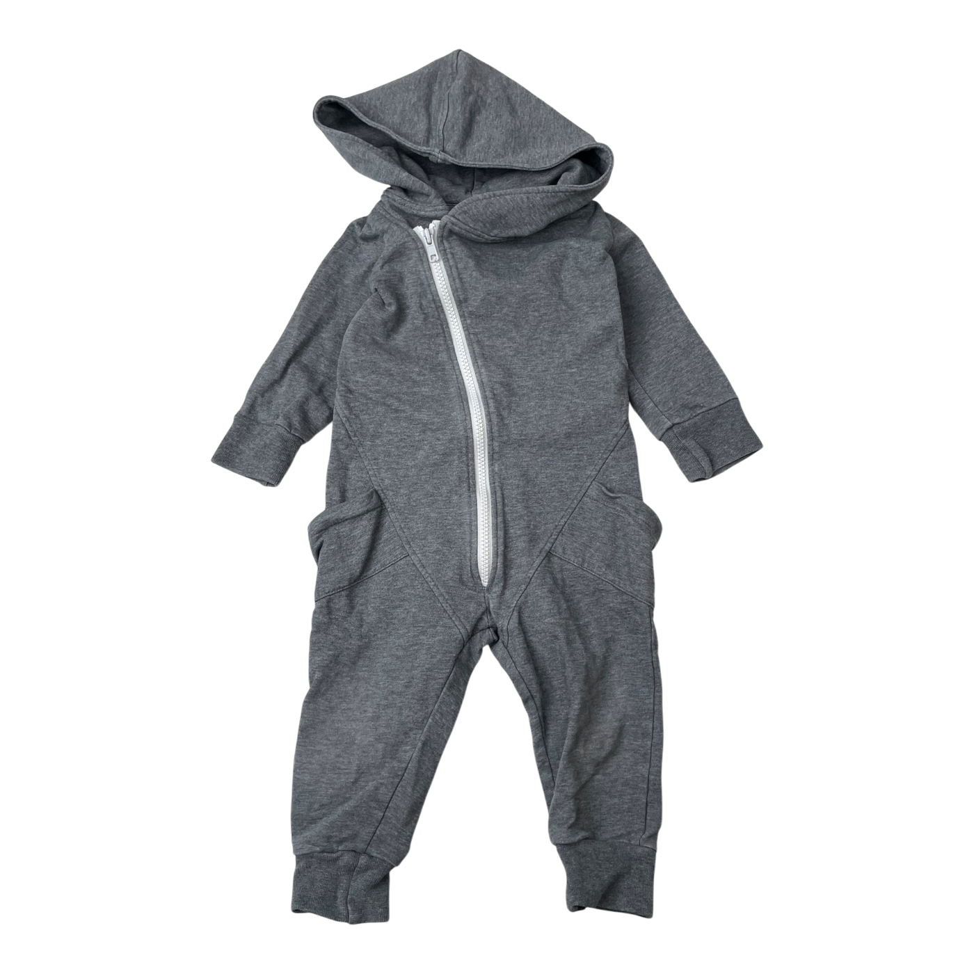 Gugguu sweat jumpsuit, dark grey | 80cm