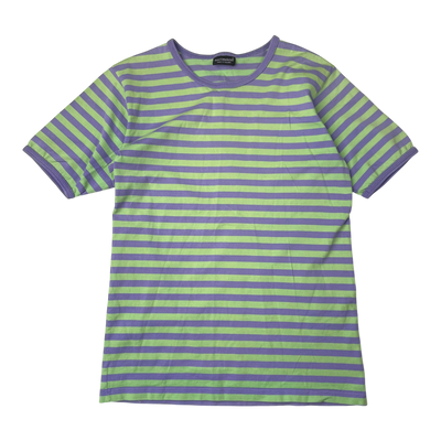 Marimekko stripe t-shirt, tea green/mauve | 150cm