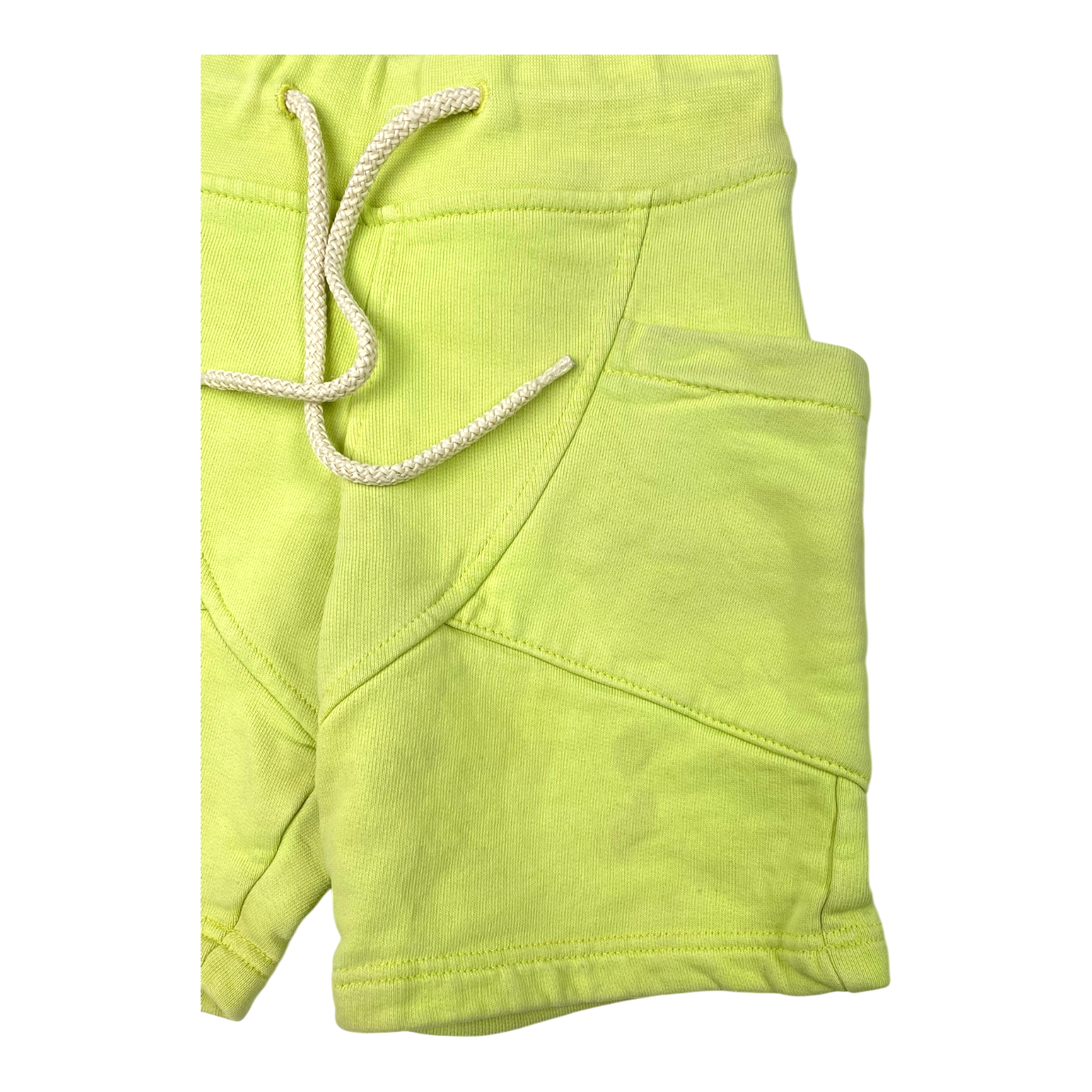 Gugguu sweat shorts, lime green | 104cm