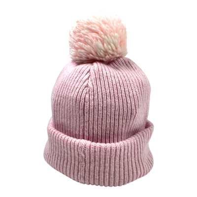 Sätila Woll Mütze mit Pom, Pink | eine Größe