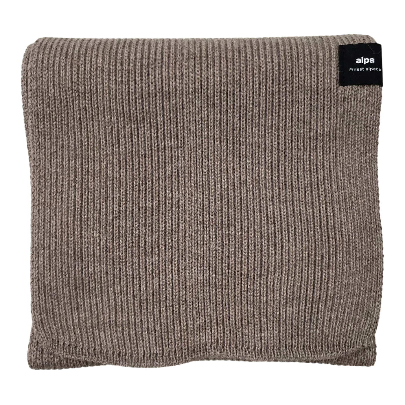 Alpa avenue knitted scarf, dark almond | onesize