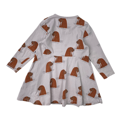 Mini Rodini dress, walrus | 92/98cm