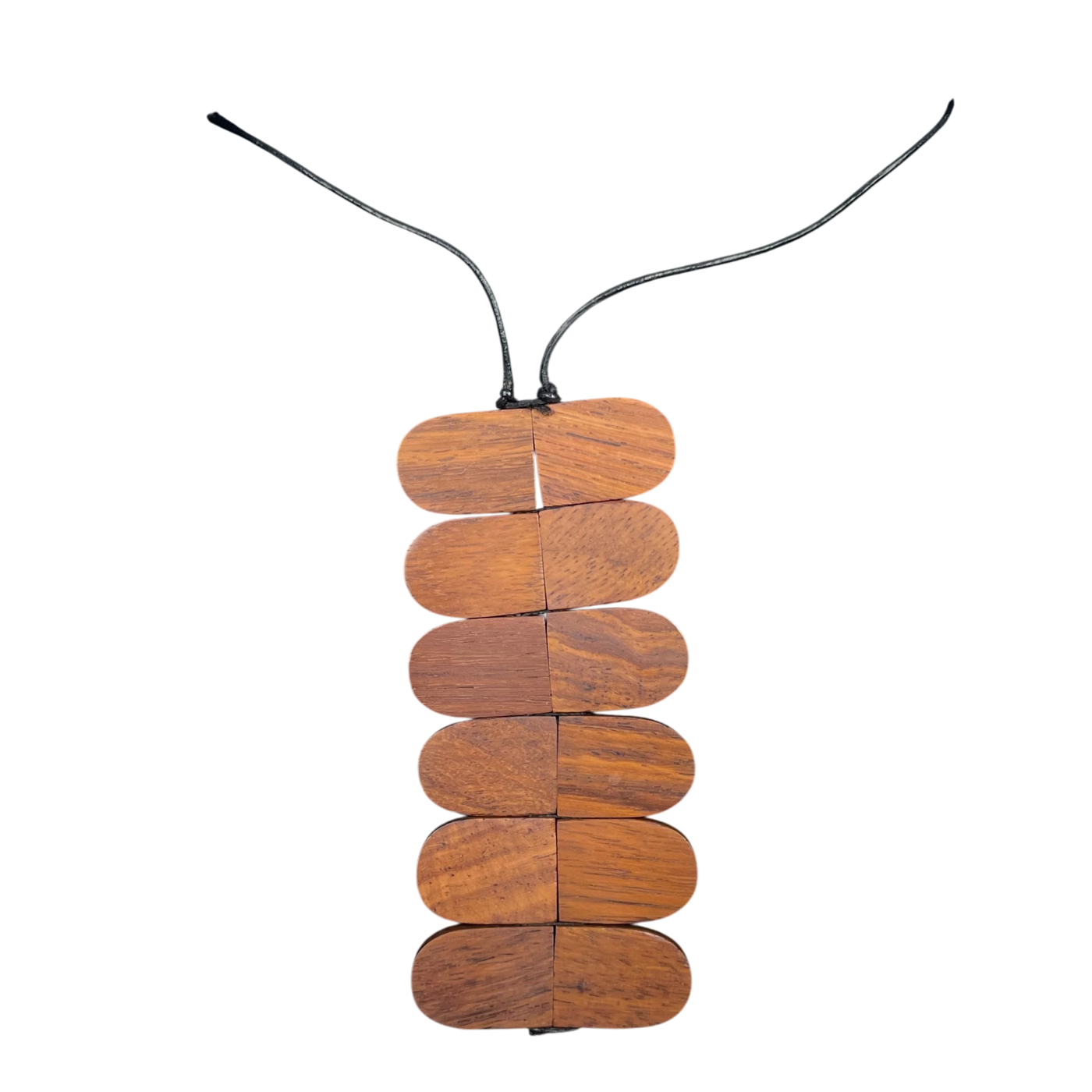 Marimekko virta necklace, wood