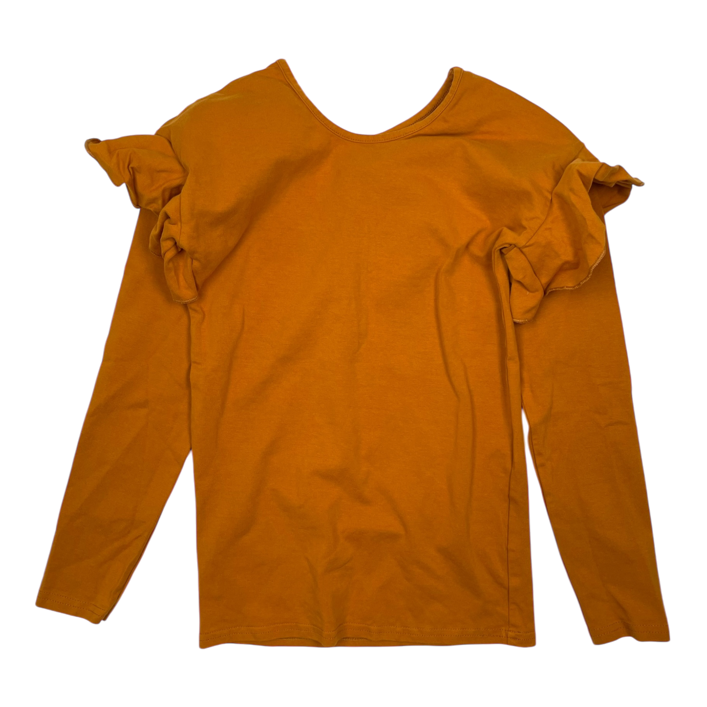 Gugguu frill shirt, orange | 140cm