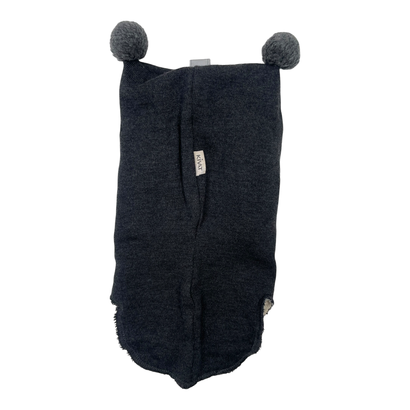 Kivat wool balaclava, grey | 1y