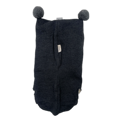 Kivat wool balaclava, grey | 1y