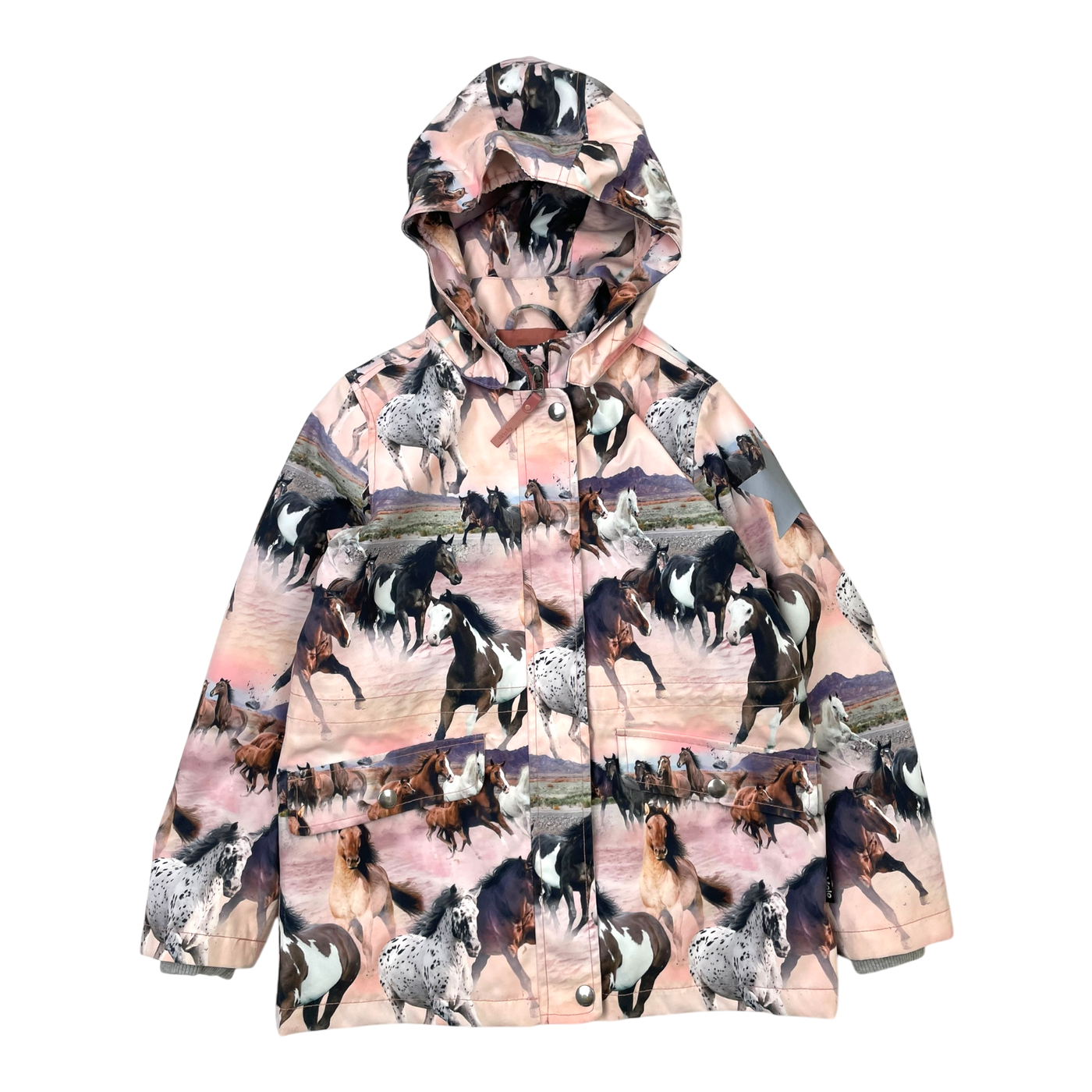 Molo carole shell jacket, wild horses | 128cm