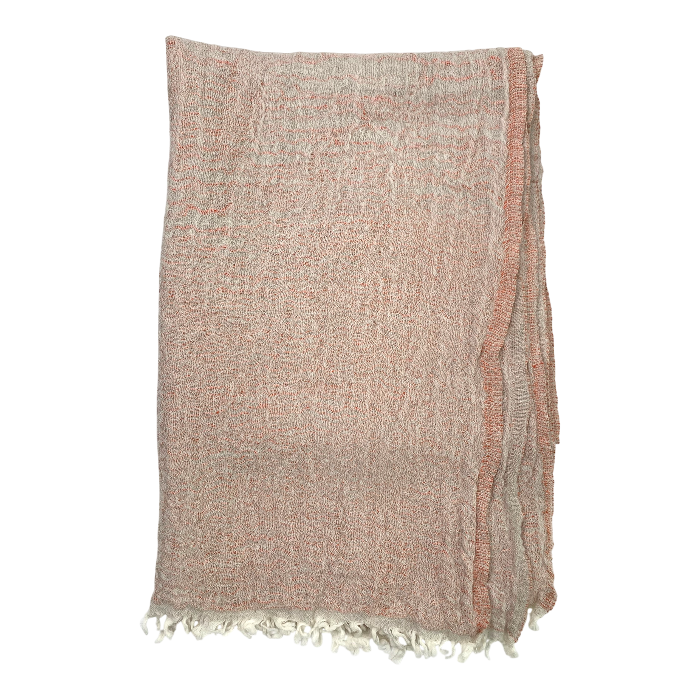 Lapuan Kankurit wool/linen mix scarf, coral