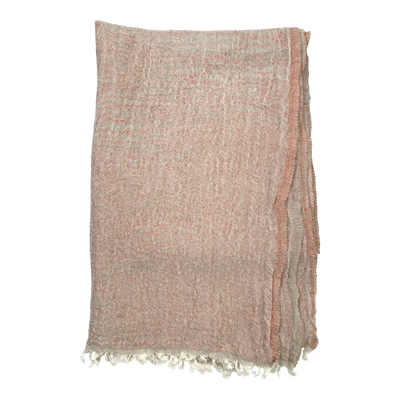 Lapuan Kankurit wool/linen mix scarf, coral