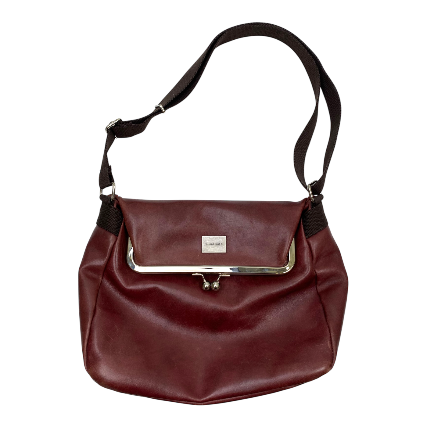 Globe Hope leather bag, burgundy red