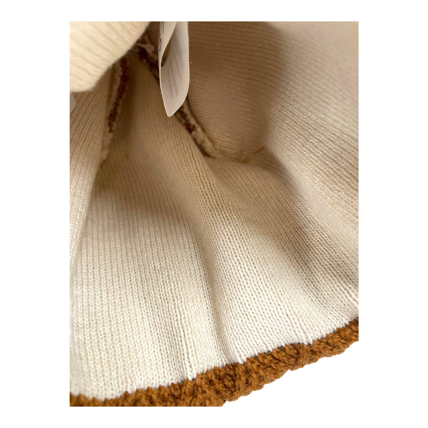 Kaiko grid merino beanie, orange | kids