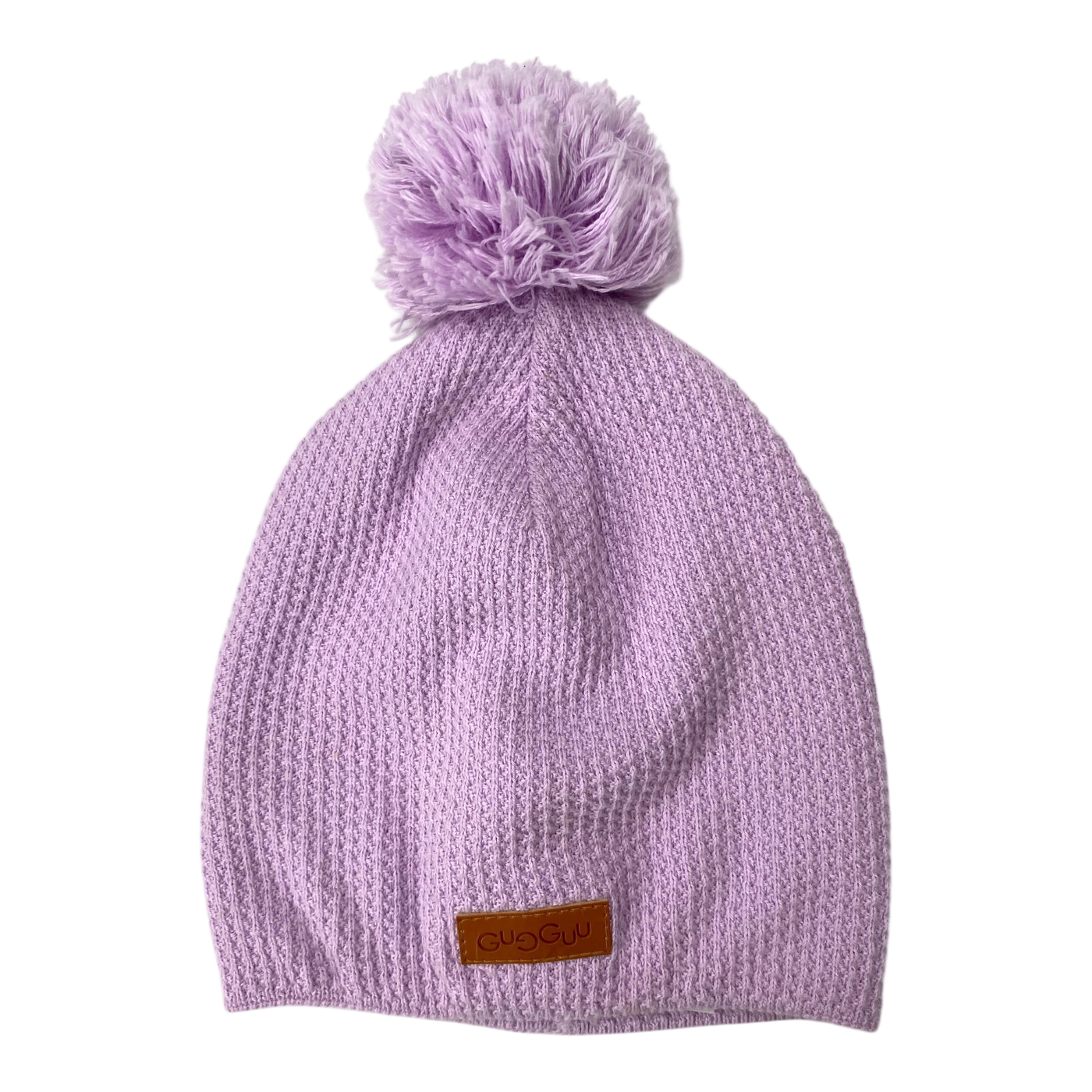 Gugguu knitted beanie with pom, mauve | 52/53cm