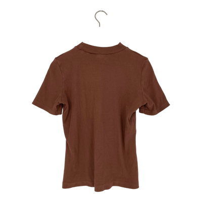 Aarre rib t-shirt, brown | woman M