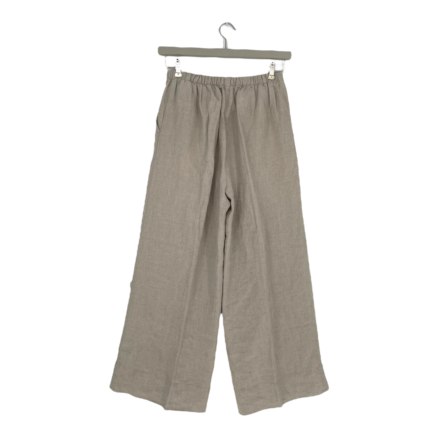 Marimekko marssi solid linen pants, almond | woman 38