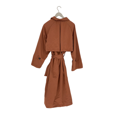 Embassy of Bricks and Logs kalvi trench coat, mahogany | woman S